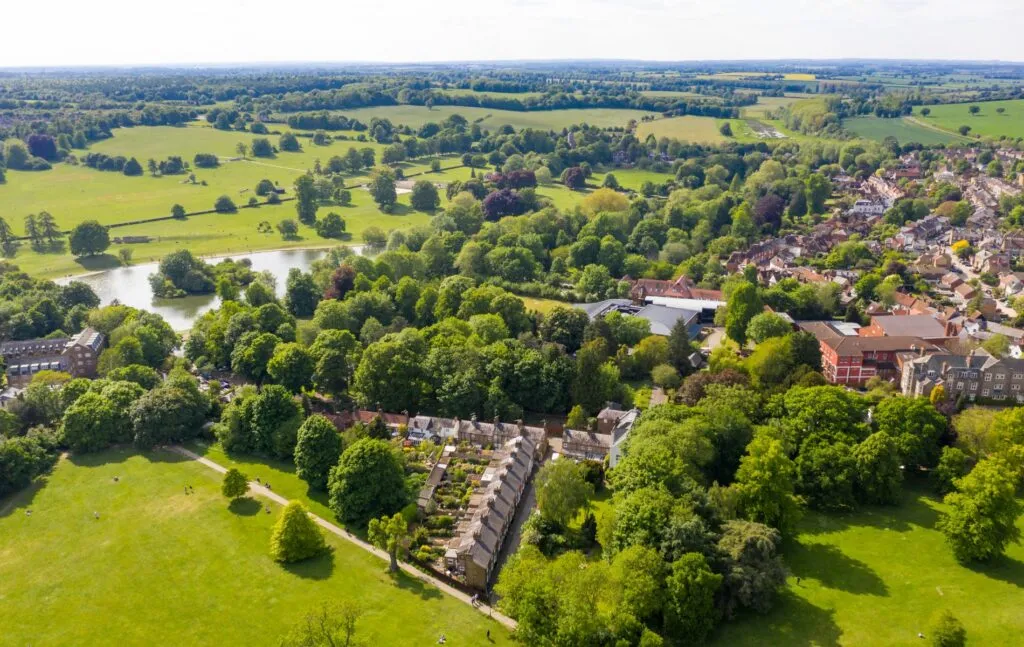 Modern driveway in Hertfordshire
